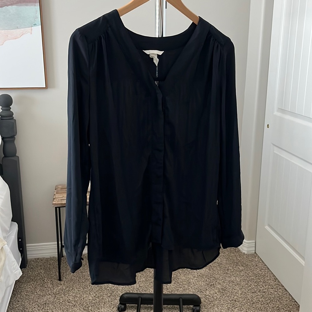Black Button Down Blouse